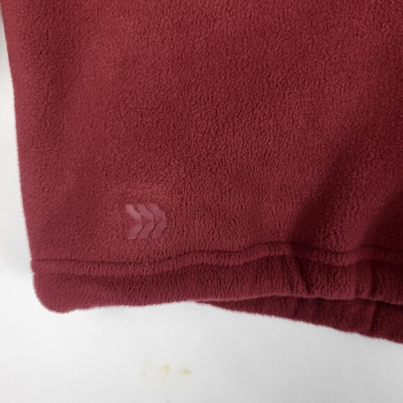 All In Motion Fuzzy Teddy Bear Jacket Women's XXL Wine Pullover Quarter Snap - Picture 7 of 7